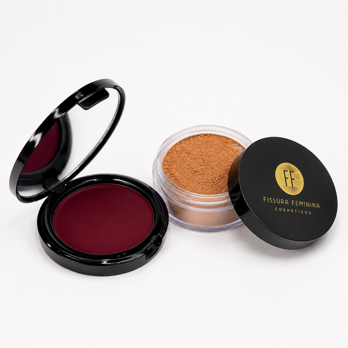 Combo Pó Solto Chocolate Quente 55 + Blush Jambo