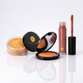 Combo Pó Solto Banana + Duo Blush + Batom Nude Luxo